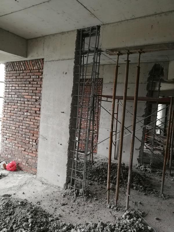 杭州市下城区某大厦整层混凝土剪力墙和楼板
